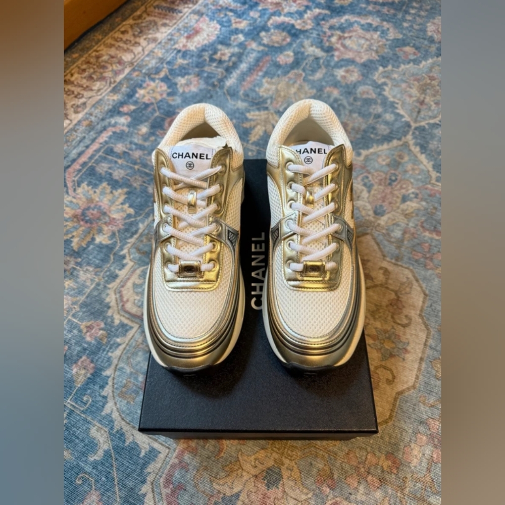Chanel CC Logo Sneakers